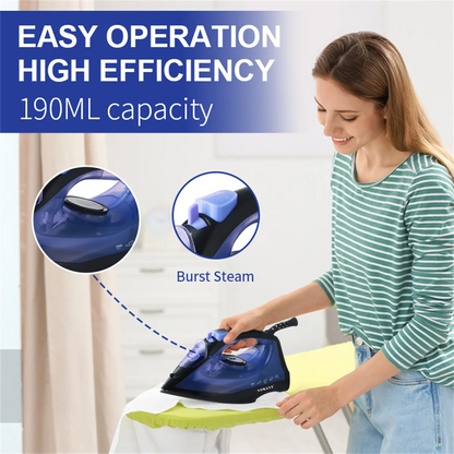 2 in 1Portable hand high voltage electric clothes standing steam iron ABS plastic