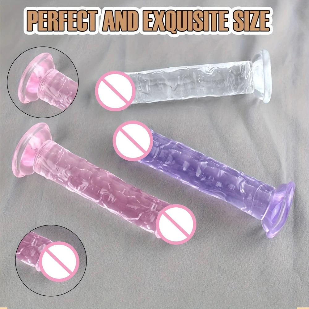 Dildos Sex Toys Dick Cheap Soft Female Vagina Clitoris Anal Masturbators Penis with Suction Cup 5 Colors Consolador Dildo Gode