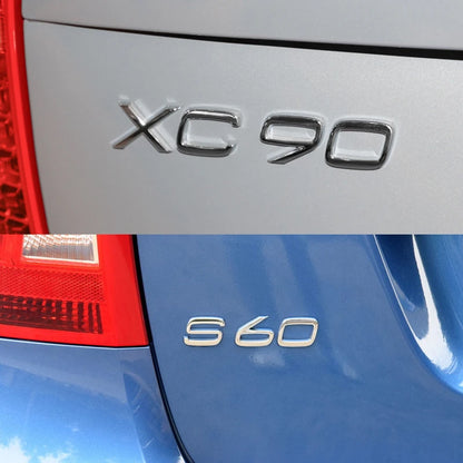 3d Black Car Trunk Letters For Volvo C30 V40 V50 V60 V90 S40 S60 S80 S90 XC40 XC60 XC90 Emblem Logo Badge Sticker Accessories