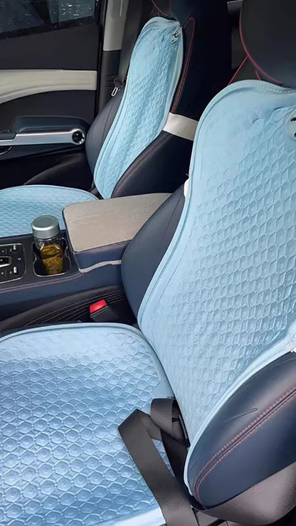 Car Gel Seat Cushion Silicone Mat Cool Gel Cooling Pad Universal Four Season Breathable Ventilate Vehicle Protector Mat Pad
