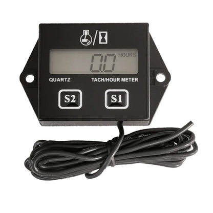 Digital Motor Speedmeter Engine Hour Meter Tachometer Gauge RPM LCD Display for Boat Motorcycles Chainsaw