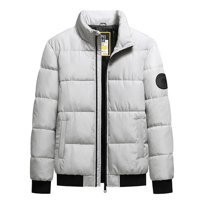 8XL Stand Collar Cotton Parkas Men Autumn Winter Thick Padding Baseball Collar Parkas Men Korean Fashion Outerwear Down Coat Man