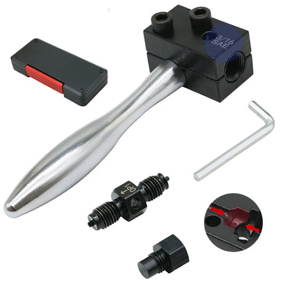 3/16" Brake Line Double Flaring Tool Kit Detachable Hand Held Tube Flare Tool Set for Car Repair 4.75mm