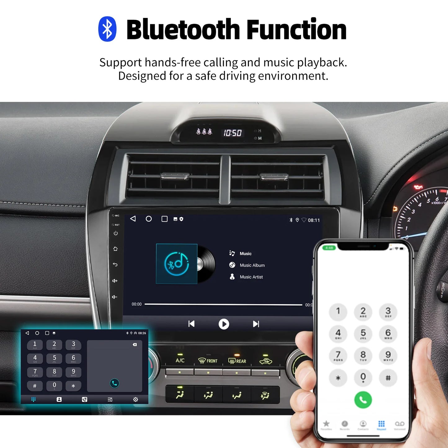 10.1" Android15 JBL For Toyota Camry 7 XV 50 55 2012 2013 2014-2015 2016 2017 Multimedia Carplay Car Player GPS Navigation Radio