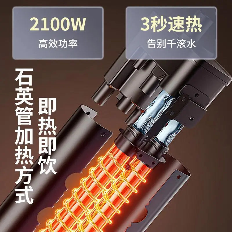 Quick heating water dispenser with water bucket under it, household vertical dormitory fully automatic water dispenser