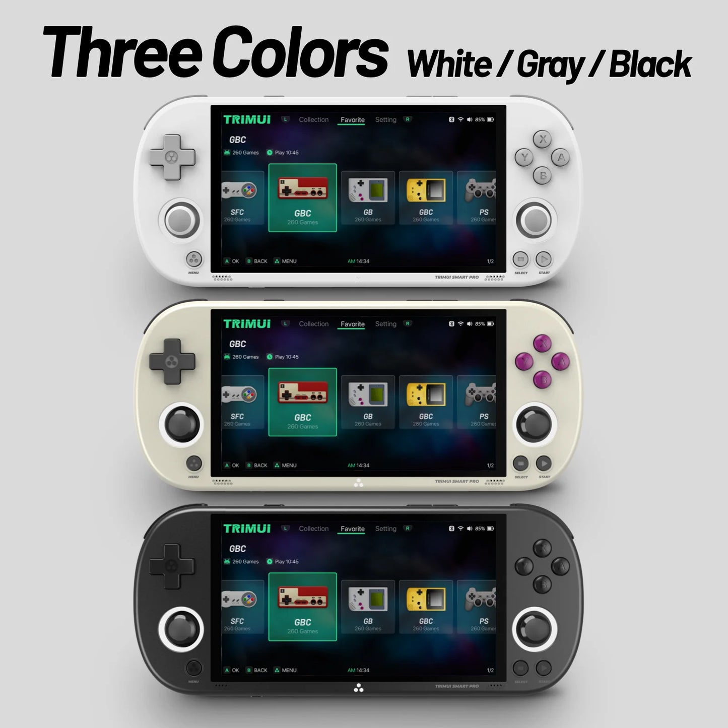 TRIMUI SMART PRO Open Source Linux Handheld Gaming Console 4.96" IPS Screen RGB Retro Emulator Player Gift for Gamers