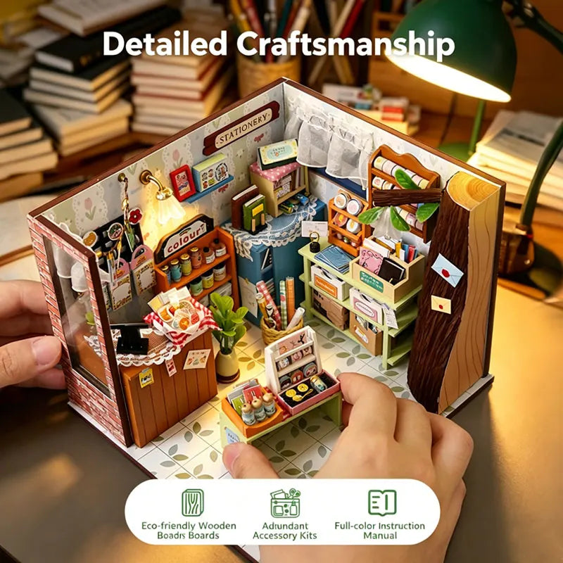 DIY Dollhouse Kit With Furniture Wooden Miniature House Model 3D Puzzle Handmade Assembly Toy Creative Home Decor Birthday Gifts
