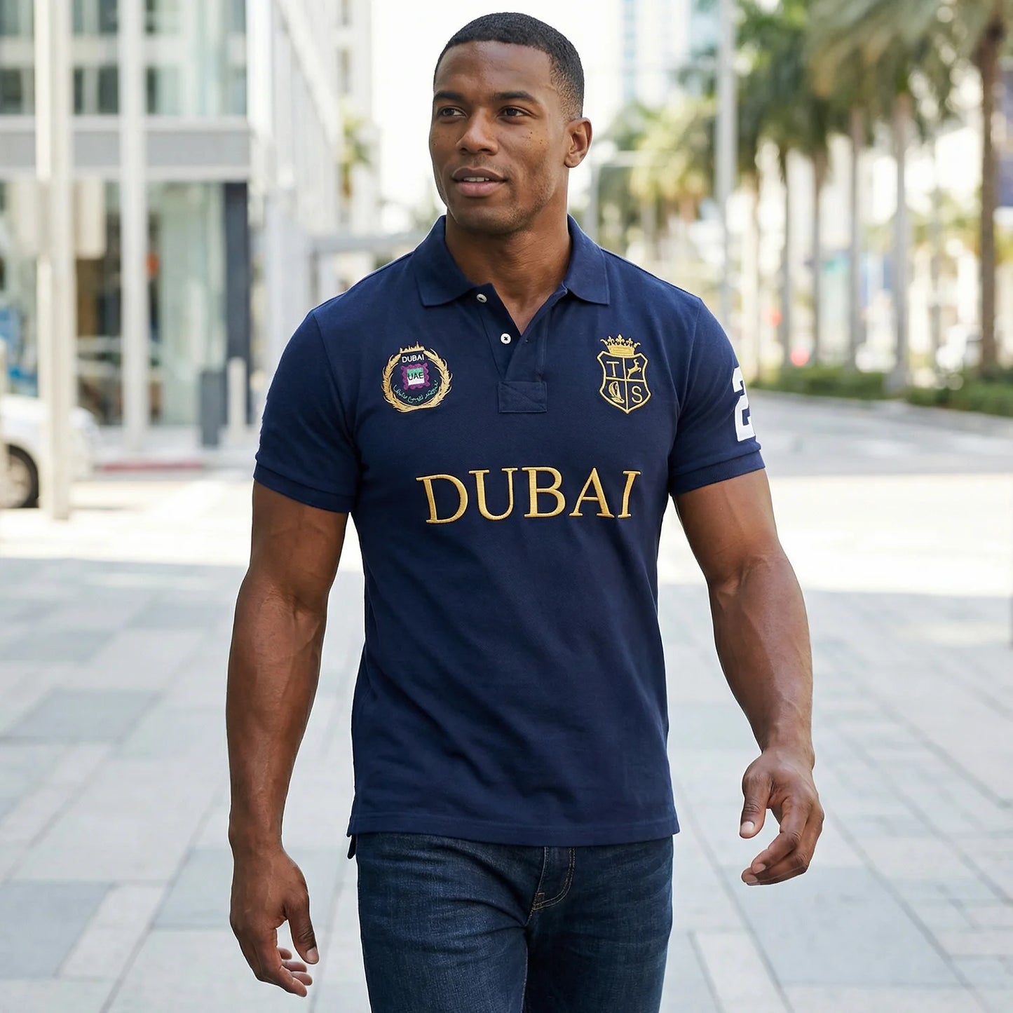 New arrival men's large size sporty casual fashion polo shirt from Dubai United Arab Emirates🇦🇪 الإمارات العربية المتحدة Al-ʾI