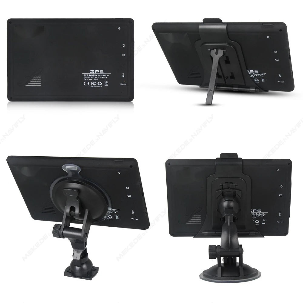 Car GPS Navigation 7 Inch Touch Screen Europe GPS Navigator Truck Sunshade Sat Nav Map GPS Navigators Support TF Music FM Video