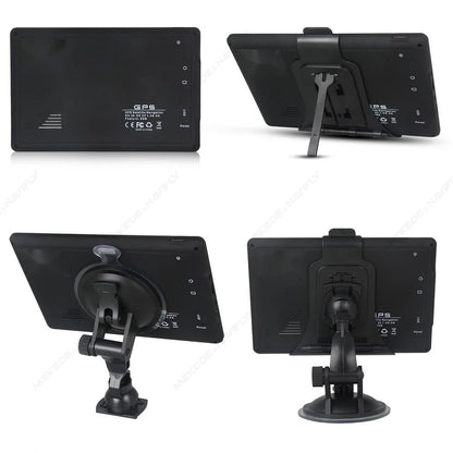 Car GPS Navigation 7 Inch Touch Screen Europe GPS Navigator Truck Sunshade Sat Nav Map GPS Navigators Support TF Music FM Video