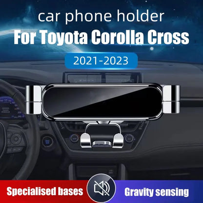 Car Phone Holder For Toyota Corolla Cross 2021 2022 2023 Car Styling Bracket GPS Stand Rotatable Support Mobile Accessories