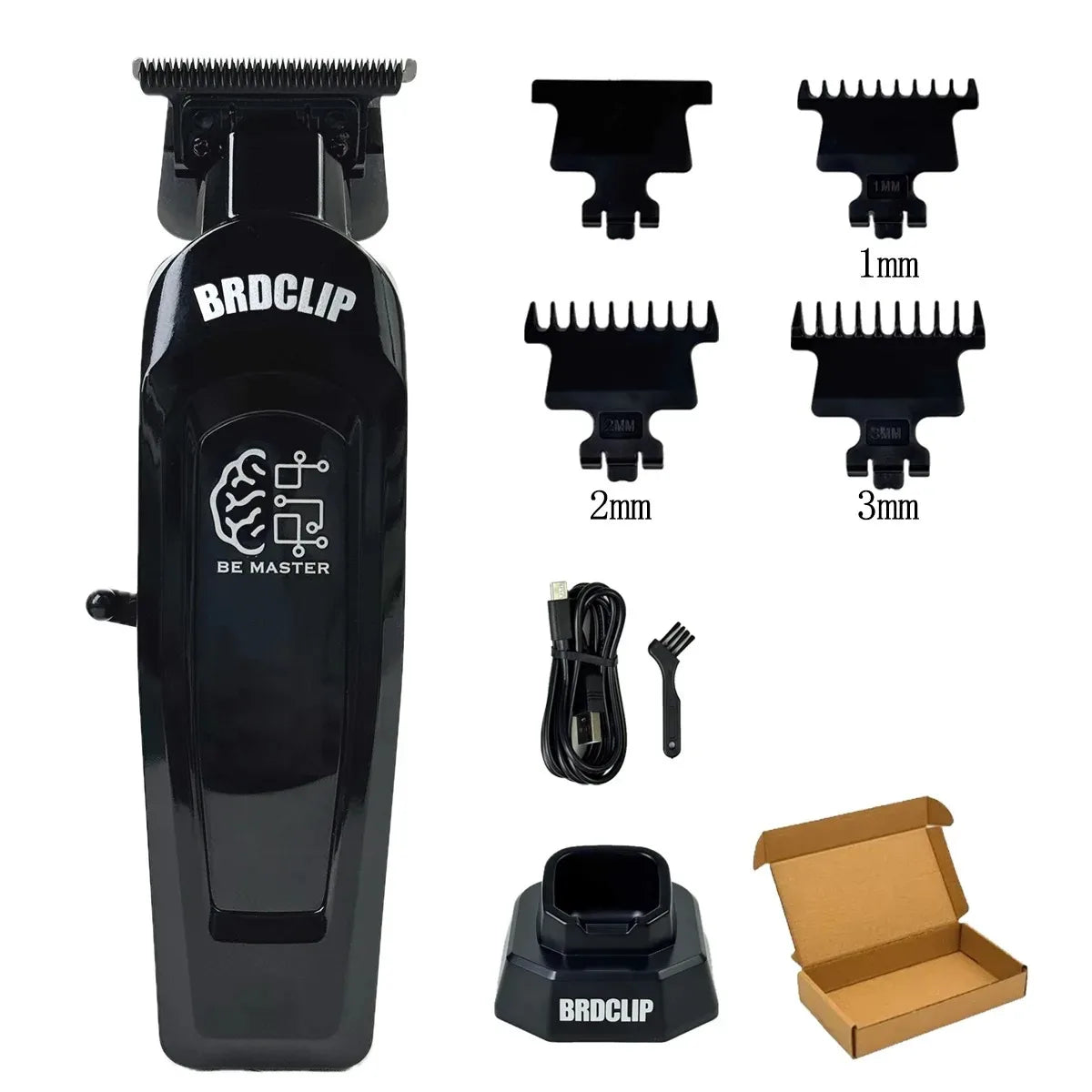 BRD106 078 Hair Clipper 7500RPM 7200RPM Hair Salon Trimmer DLC Blade with Charging Base Barber for Men New Professional BRDCLIP