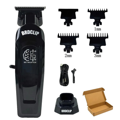 BRD106 078 Hair Clipper 7500RPM 7200RPM Hair Salon Trimmer DLC Blade with Charging Base Barber for Men New Professional BRDCLIP