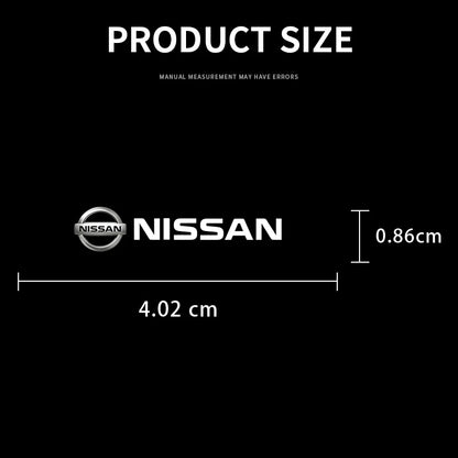Car logo, interior stickers, central decal decoration For Nissan Qashqai X J10 J11 Trail Tiida Teana Skyline Juke X-trail Almera