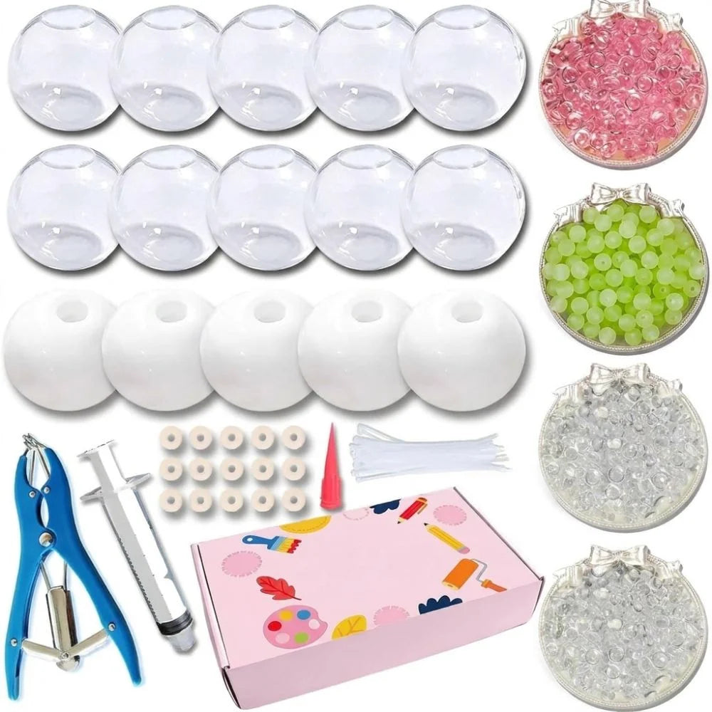 1 Set Fun Tear Resistant DIY Craft Supplies Clear Refillable TPR Empty Ball Skin Non Toxic Stretchy Fidget Ball Toy Party Favors