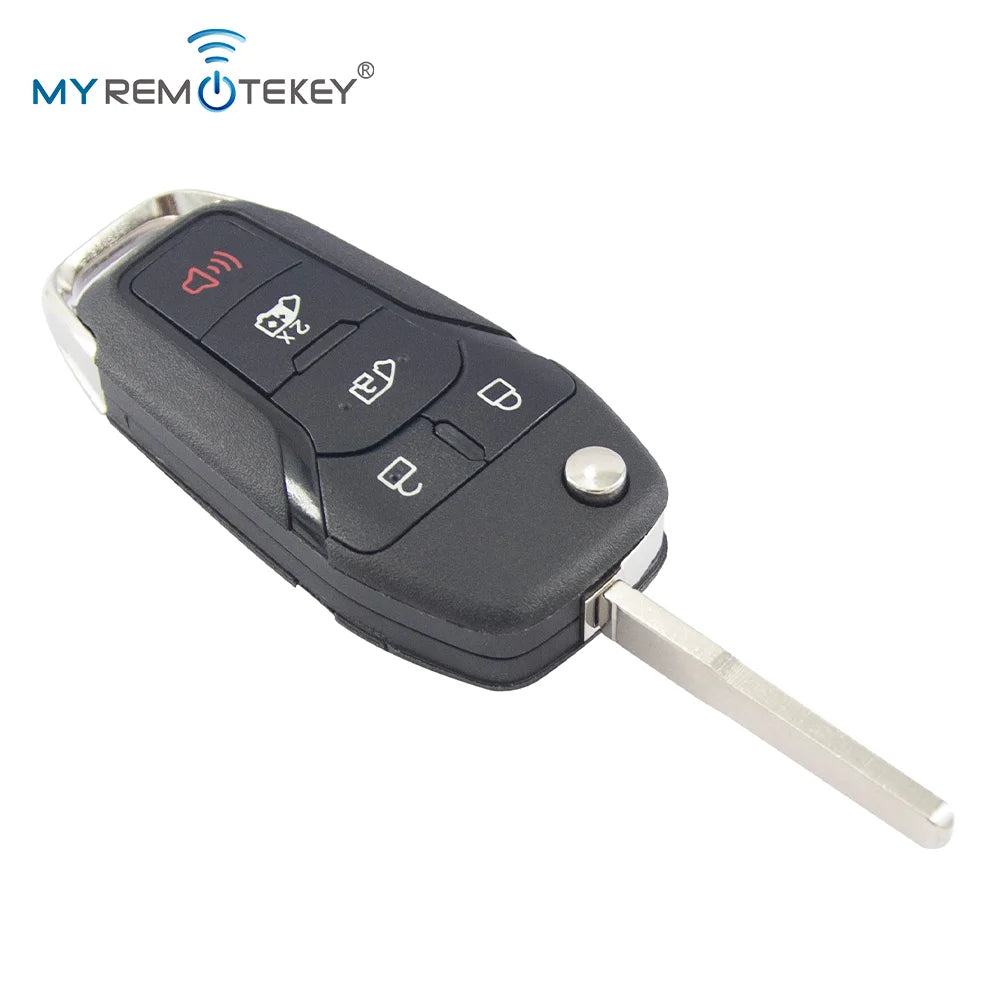 MYREMOTEKEY Flip Smart Key Fob Remote Control ID49 315/433/868/902MHz For Ford F150 Ranger 2015 - 2018 Escort Fusion 2013-2016
