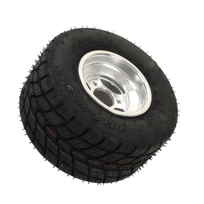 10x4.50‑5 Tire with Hub Explosionproof Antislip Universal for ATV UTV Go Kart Agricultural Vehicle
