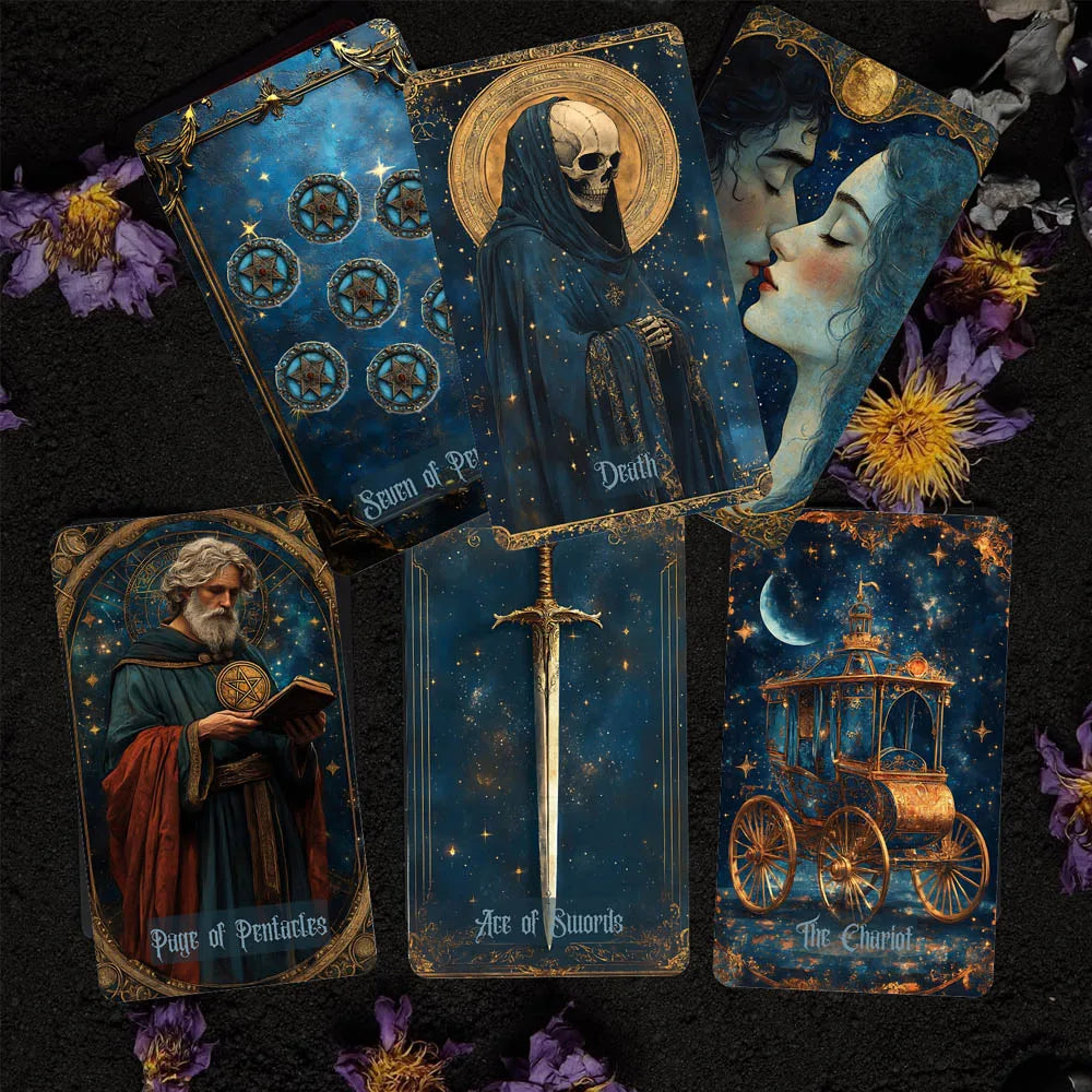 78 Cards Celestial Tarot Deck 13x8 Cm Connect with Universal Energy, Unlock Your Inner Potential Paper Manual