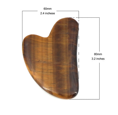 Natural Stone Gua Sha Massage Board Pink Rose Quartz Amethyst Guasha Plate Jade Face Massager Scrapers Tools for Neck Back Body