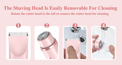 Electric Razor Woman Shaver Painless Mustache Epilator Leg Bikini Body Hair Trimmer for Women Facial Epilator Hair Remover