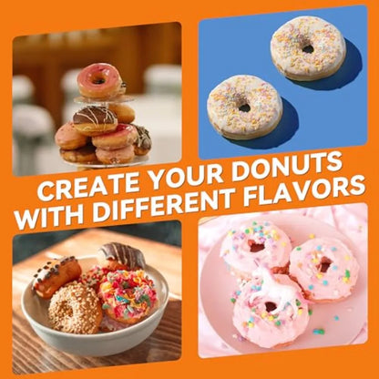 Mini Donut Maker Machine Bake 12 Mini Doughnuts Maquina Para Hacer Donas Perfect for Breakfast Snacks Desserts and More