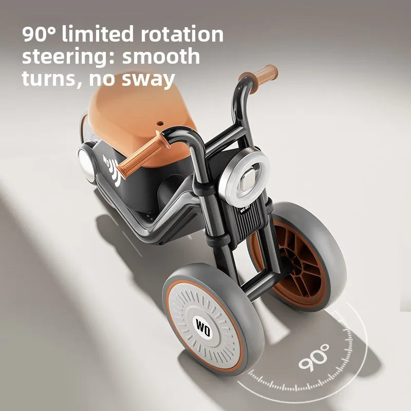 Balance Bike Toddler Ages 2 5 Music Unisex Three Wheel No Pedals Learning Three Wheeled Baby Balance Bike The Walker No Pedals
