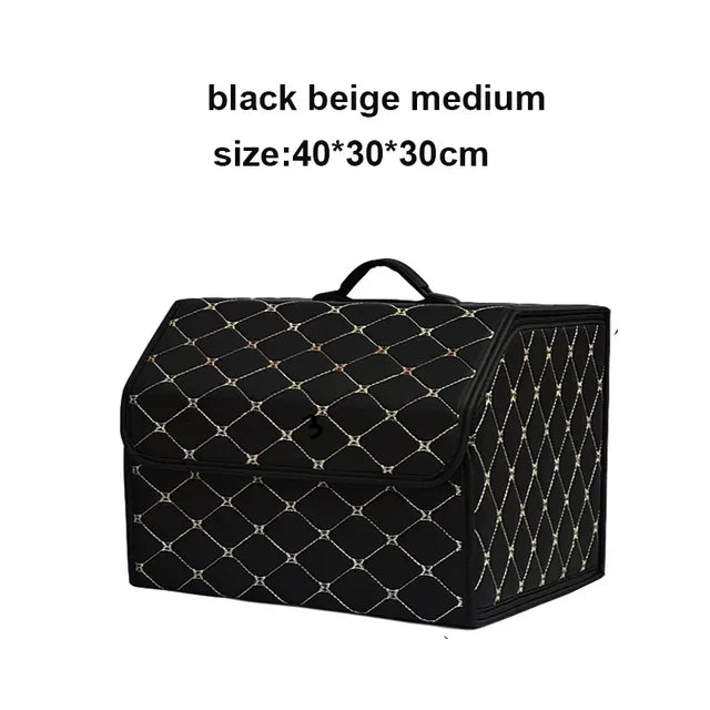 Multipurpose Collapsible Car Trunk Storage Organizer With Lid Portable Car Storage Bag Car Trunk Organizer