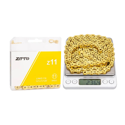 ZTTO MTB Road Bike 10 11 12 Speed Chain Bicycle Hollow Current With Missing Link High Quality 10S 11S 116 Links 12 S 126 Links