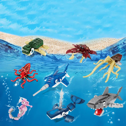 Shark Ocean Animal Building Block Toy - Enhance Hands-On Skills, Deepen Understanding of Marine Life, Perfect Fun Playtime Toy