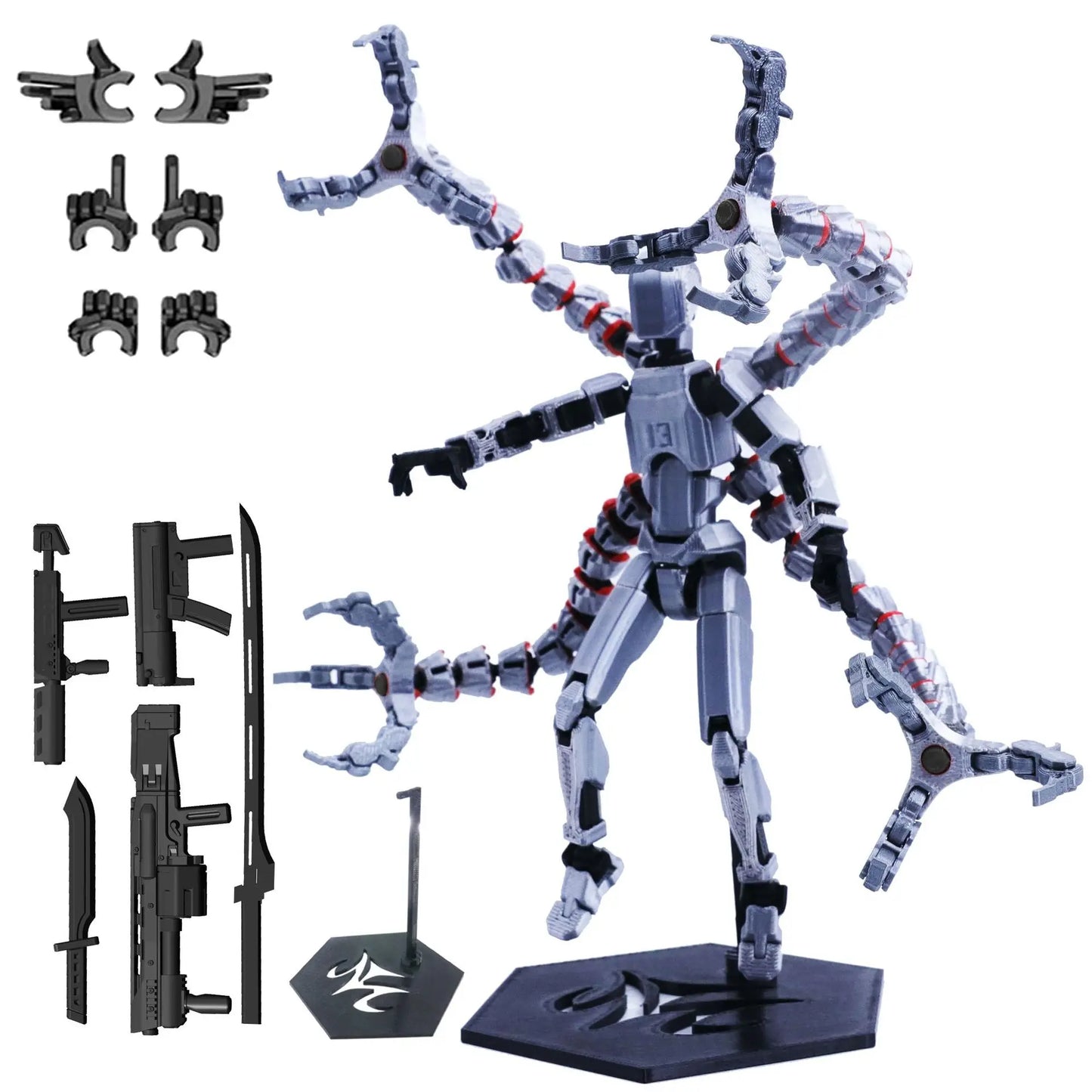 Hot 13 Action Figure Dummy Death Swordsman Titan 13 Action Figures T13 Multi-Jointed Movable Lucky 13 Action Figure Nova Gift