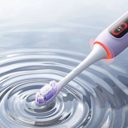 MIJIA Sonic Vibration Electric Toothbrush Pro White Gold Gift Box,Smart 4 Modes,IPX8 Waterproof,LED Screen & Travel Lock