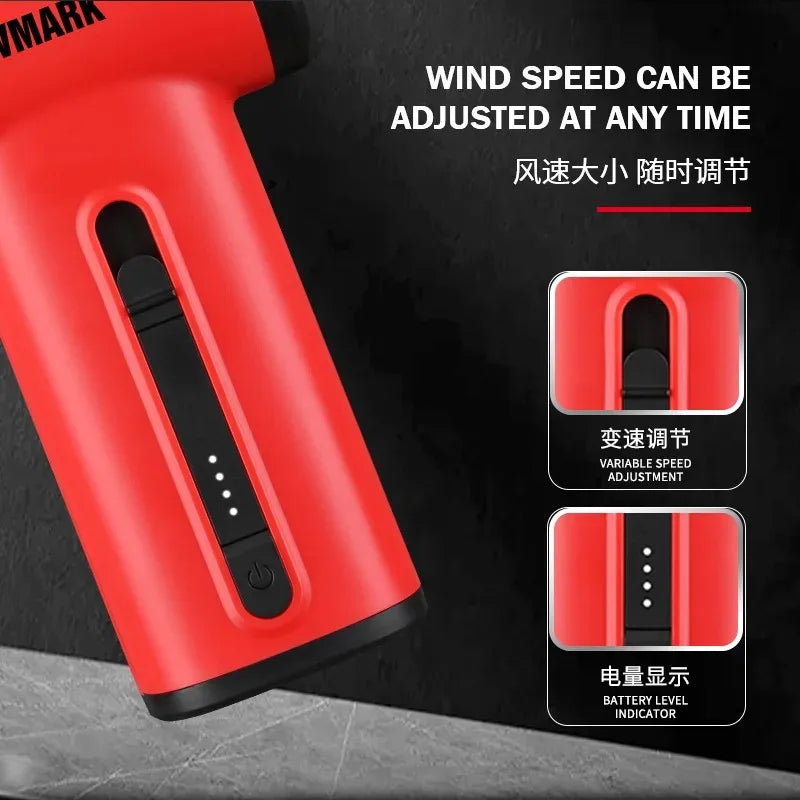 WMARK Professional Vacuum Cleaner 130000RPM Brushless Turbo Jet Fan Mini Outdoor Dust Blower Adjustable Home Appliance NG-TB001