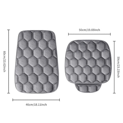 Winter Warm and Thick Velvet Car Seat Cushion Four Seasons Universal Single Seat Small Three piece Plush Warm Five Seat Anti sli