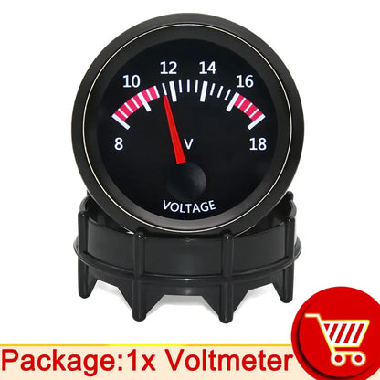 AD 52mm Water Temp/Oil Temp/Voltmeter/Oil Press BAR PSI /Vacuum/Boost Gauge/Air Fuel Ratio/EGT Gauge With Sensor Fit for 12V Car