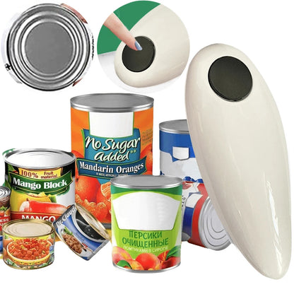 Portable Electric Can Opener Electric Can Opener Automatic Jar Bottle Machine Kitchen Opening Opener Tool One Touch Can Opener