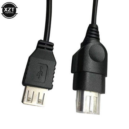 USB CABLE For XBOX Female USB To Xbox Game Controller Adapter Convertion Cable Generation AV Audio Video Composite Wire
