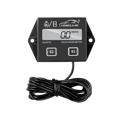 Digital Motor Speedmeter – Engine Hour Meter Tachometer Gauge, RPM LCD Display for Gasoline 2 Stroke 4 Stroke