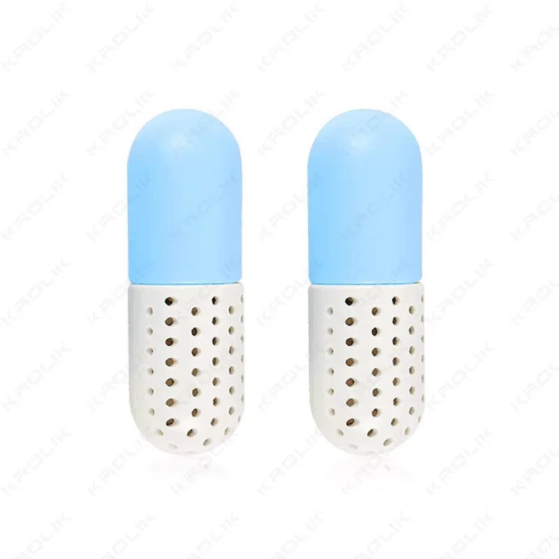4/2pcs Deodorizer Shoe Closet Steriliser Eliminator Drawer Air Purifying Smell Remover Capsule Shape Moisture Absorber Dryer Bal