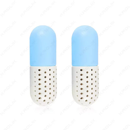 4/2pcs Deodorizer Shoe Closet Steriliser Eliminator Drawer Air Purifying Smell Remover Capsule Shape Moisture Absorber Dryer Bal