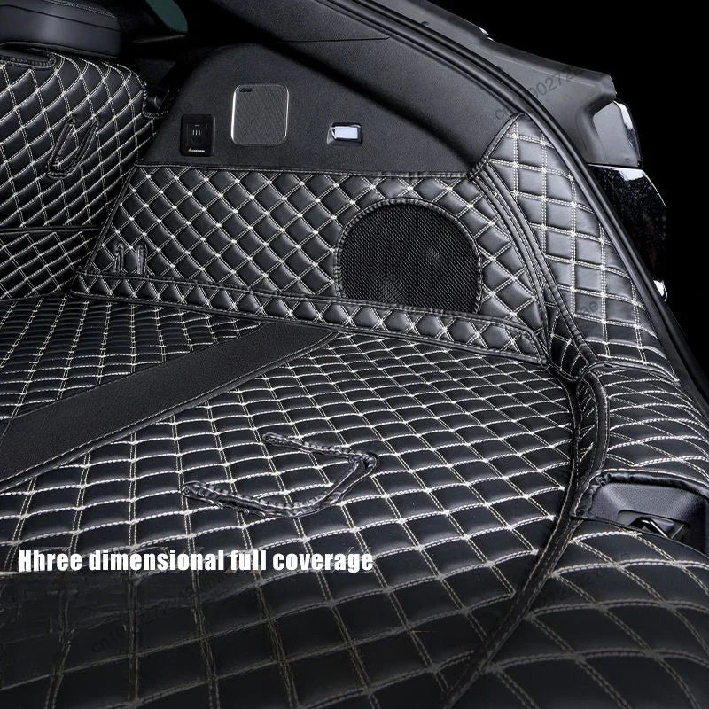 Car Boot Mat Rear Trunk Liner Cargo Leather FloorCarpet Tray Protector AccessoriesMats For BYD Sealion 7 SeaLion 07 EV 2025 2024