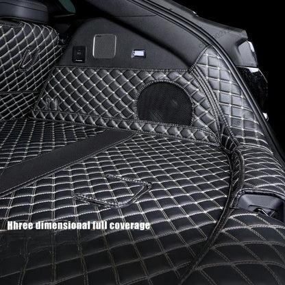 Car Boot Mat Rear Trunk Liner Cargo Leather FloorCarpet Tray Protector AccessoriesMats For BYD Sealion 7 SeaLion 07 EV 2025 2024