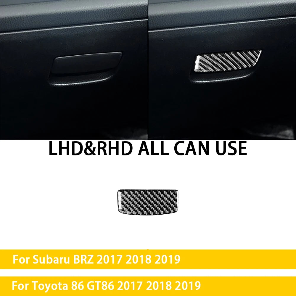 For Subaru BRZ Toyota 86 GT86 2017 2018 2019 Carbon Fiber Car Accessories Gear Shift Cup Holder Air Conditioning Trim Sticker