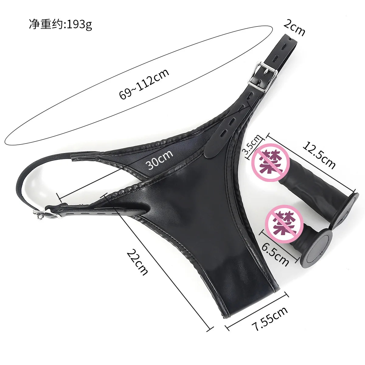 Strapon Double Dildo Vibrator Panties,Strap On Dildo Anal Vaginal Plug Chastity Penis Briefs Sex Toys For Women Masturbation