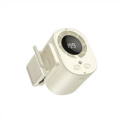 LED Digital Display Cooling Function Car Clip-on Mini Fan Portable Car Electric Fan USB Charging Mute Powerful Airflow Clip Fan