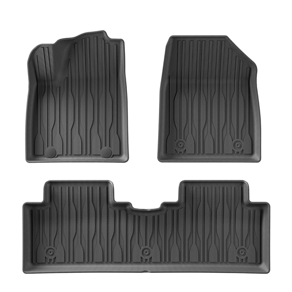 Left Drive for BYD ATTO2 EV/Yuan UP 2024-2025 Car Floor Mats Cargo Liner Trunk Pad TPE 3D Foot Mat Waterproof BLACK