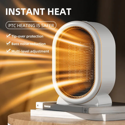 Portable Desktop Ceramic PTC Household High Power 1300W Heater Quick Heat Electric Heater Small Fan Heater