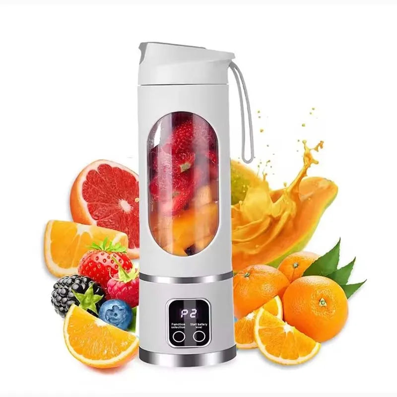 Fruit Vegetable Juicer Electric Plastic Multi-Function Portable Outdoor Large Capacity Household Juice Maker