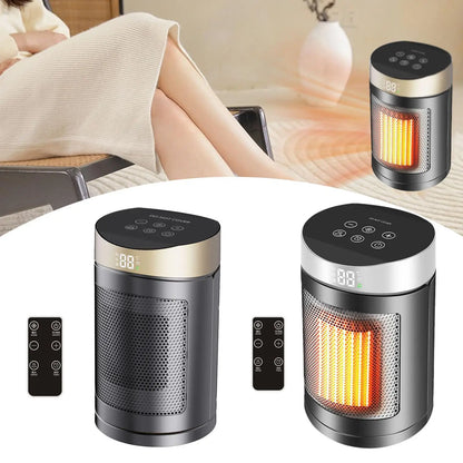 Compact Portable Electric Heater 1500W PTC Heating Fan Heater with Safety Features for Home Office Dorm