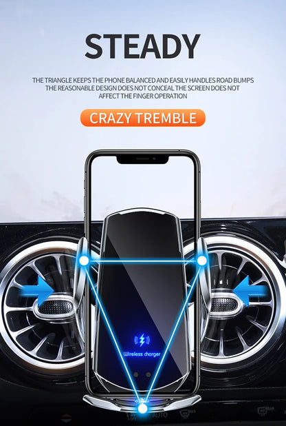 Car Phone Holder Screen Fixed Base For Hong Qi EH7 2024 Mobile Phone Support Car Mounts Wireless Charging Interior Accessories