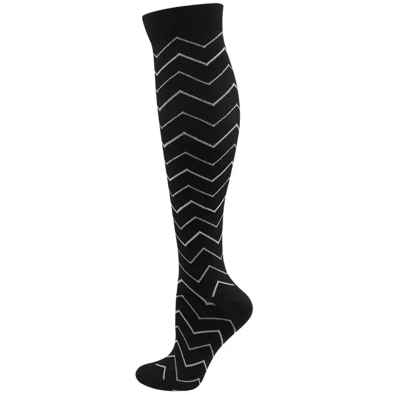 58 Styles Compression Socks 30 Mmhg Heart Star Stripe Socks New Unisex Golfs Tube Thigh Men Outdoor Long Pressure Stockings